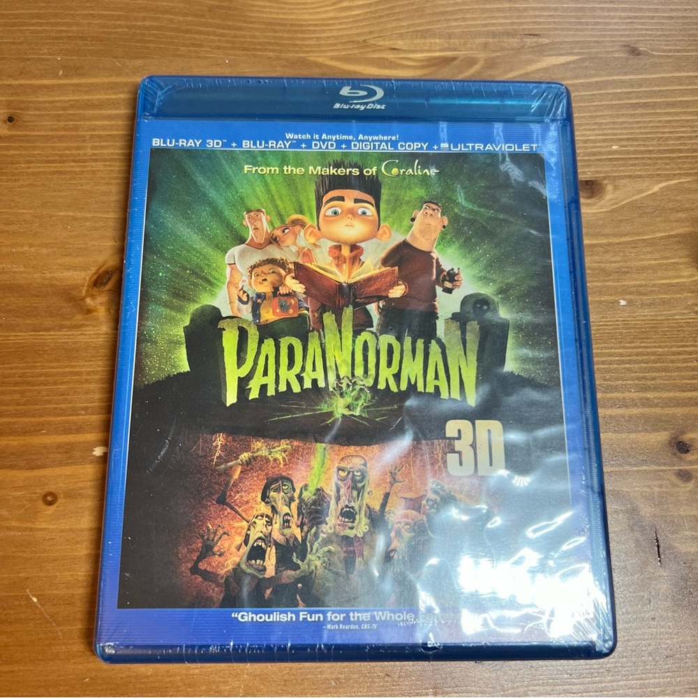 Paranorman 3D Blu-ray + DVD + Digital Copy 2012 Sealed